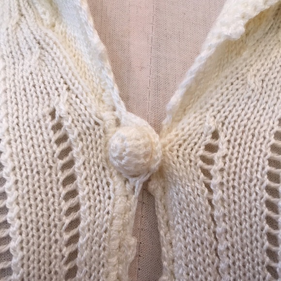 Vintage Catalina Cardigan Ivory Classic timeless M - Picture 4 of 5
